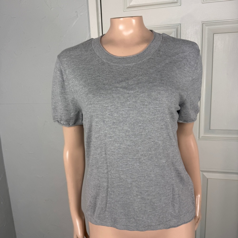 Quince  Sweater S Pullover Crew neck Organic Cotton Cashmere Short sleeve X3-10